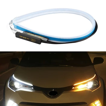 

2pcs Led DRL For Kia Forte 2010-2016 2017 2018 2019 2020 Led Strip Car Daytime Running Lights Dynamic Turn Signal Lamp