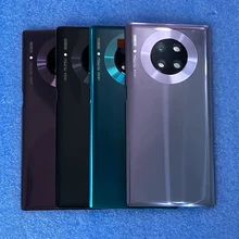 Для 6,5" huawei mate 30 Pro LIO-L09 LIO-L29 3D стеклянная задняя крышка батарейного отсека чехол+ рамка для камеры стеклянный объектив+ наклейка