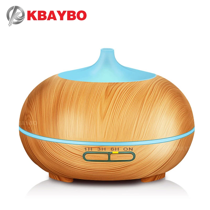 

300ml Ultrasonic Humidifier Essential Oil Diffuser Aroma Lamp Aromatherapy Electric Aroma Diffuser Mist Maker Wood grain
