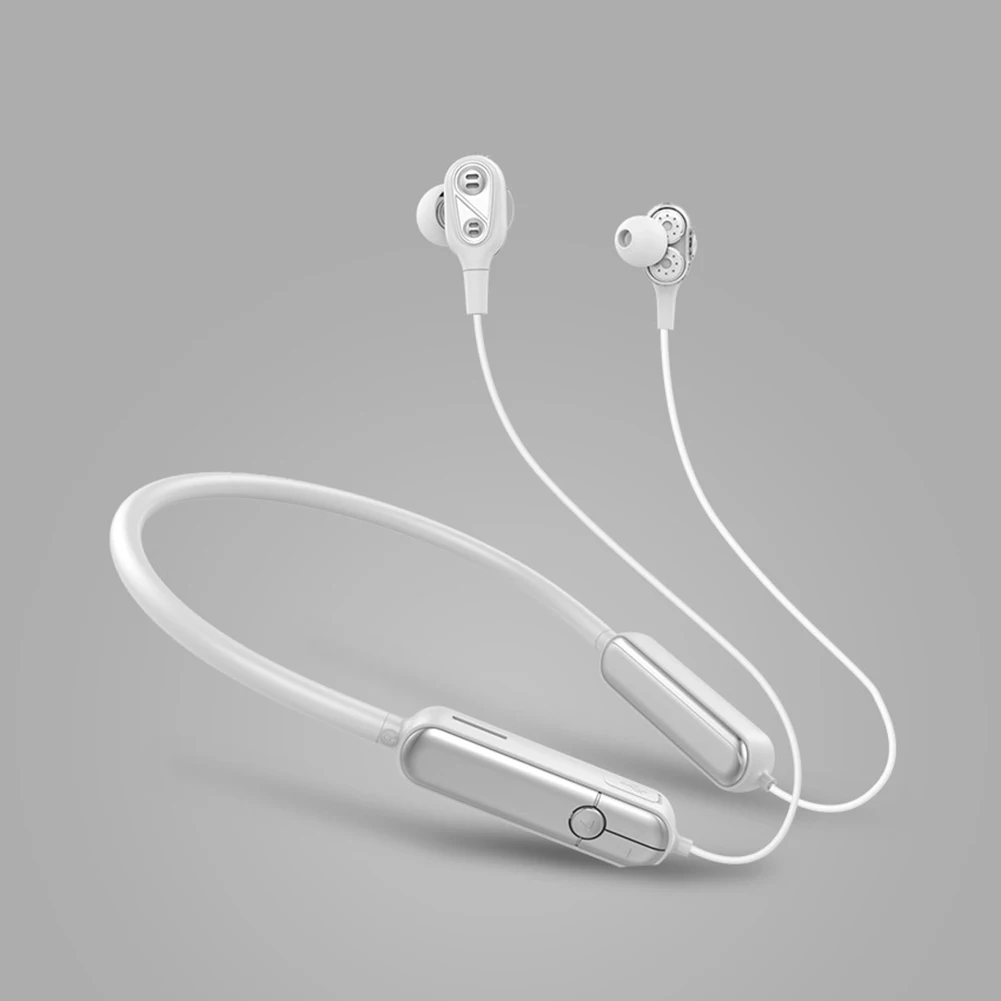 LEORY N33 bluetooth Headphone Dual Dynamic Drivers Stereo Bass Earphone Support TF Card Neckband Sports Headset with Mic