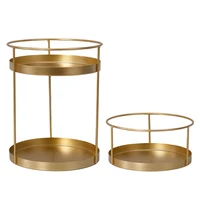 Metal Makeup Organizer Vanity Storage Rack Creams Jewelry Display Stand Tray Decorative Lipstick Organizing Tray Plate 1