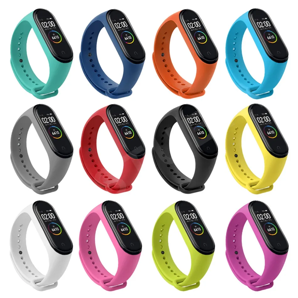 Cinghia Per Xiaomi Mi Band3 Mi Band4 Colorato Replacment Per Xiaomi Mi Banda 3 4 Smart Wristband Cinghia Punto Cinghie Per Mi Band 3 4