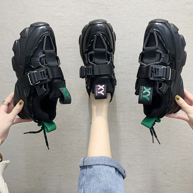 Женские кроссовки на массивной платформе 6 см плюшевые Вулканизированная