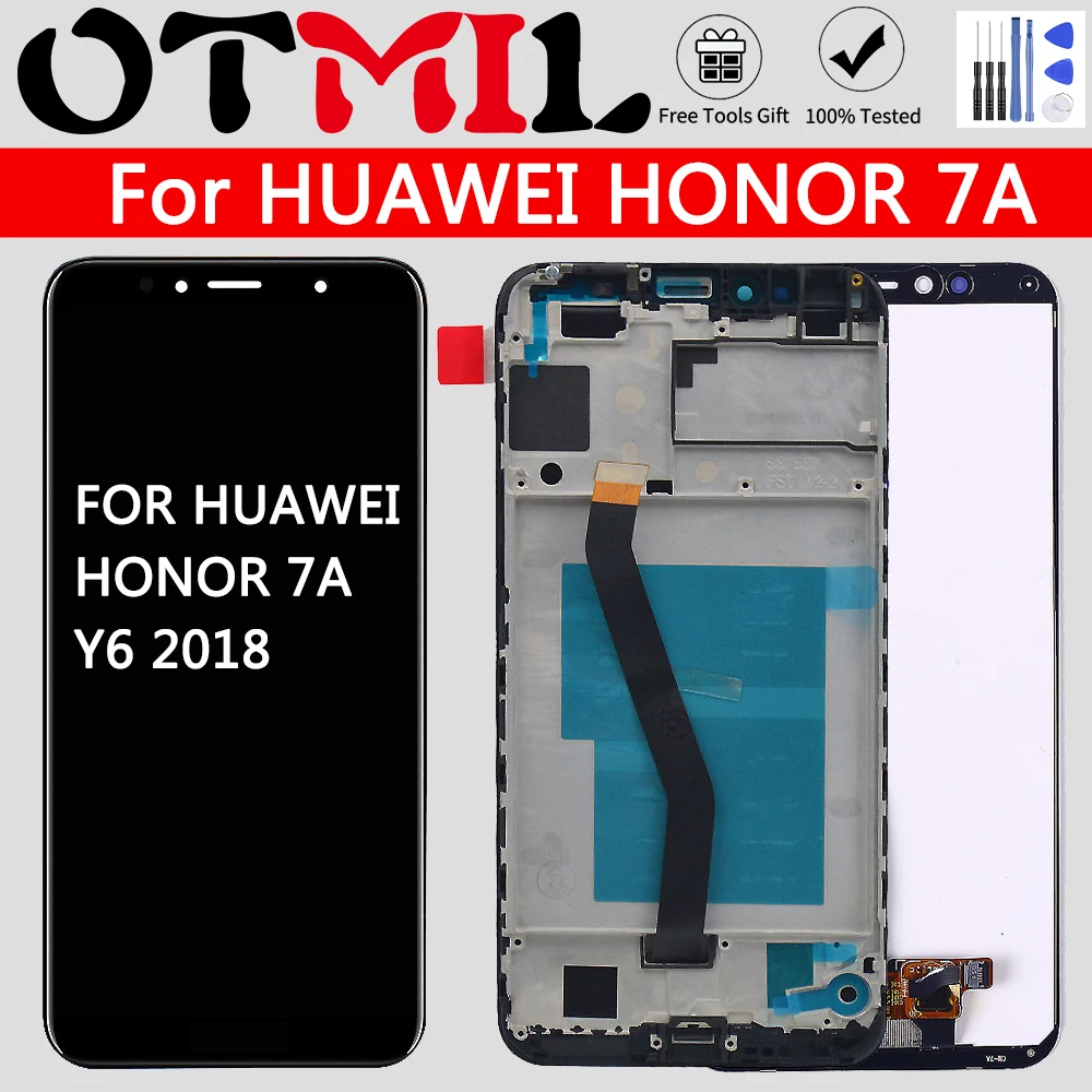 

OTMIL 5.7" LCD FOR Huawei Honor 7A Display Touch Screen Dizigiter Assembly Frame FOR Huawei Honor 7A/7A PRO/Y6 2018 DISPLAY LCD