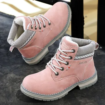 

2020 autumn and winter cotton Martin boots women's British high fashion casual Joker women's shoes tooling boots tide
