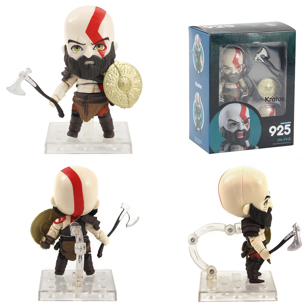 

10cm Q Verison God of War Kratos 925# PVC Action Figure Toy Collection Model Doll gifts for kids