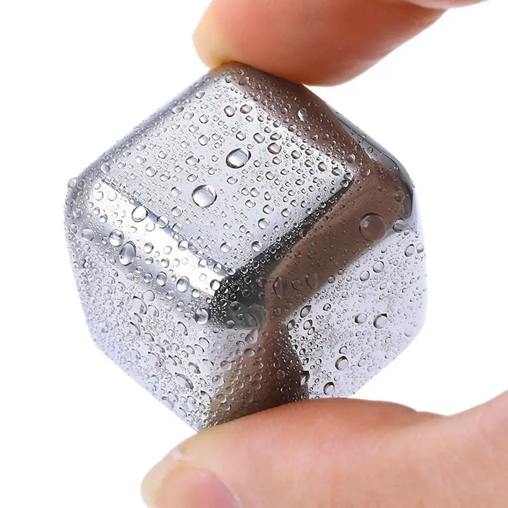 Нержавеющая сталь Виски камни многоразовые охладители напитков MetalIce куб камень охлаждающие камушки охлаждитель вина пива напитков подарочный набор