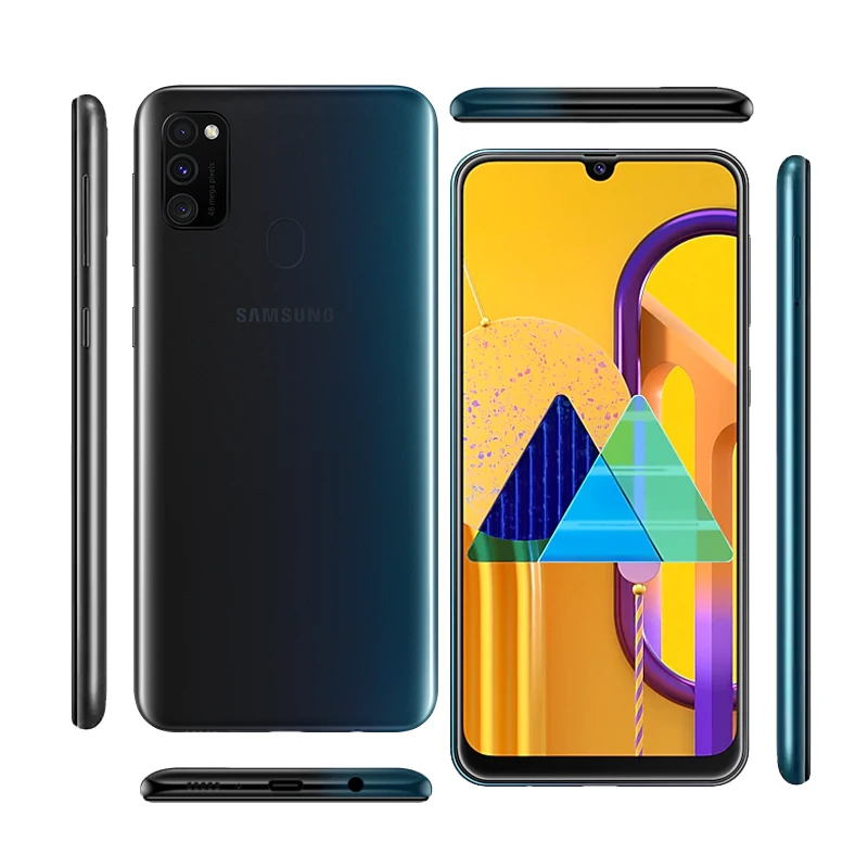 Мобильный телефон samsung Galaxy M30s, 6 ГБ, 128 ГБ, 6,4 дюйма, дисплей sAMOLED, 6000 мА/ч, аккумулятор, 48мп, тройная камера, смартфон
