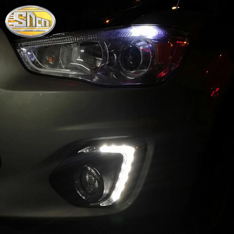SNCN Светодиодный дневной ходовой светильник для Mitsubishi ASX 2013 2014 2015 автомобильные