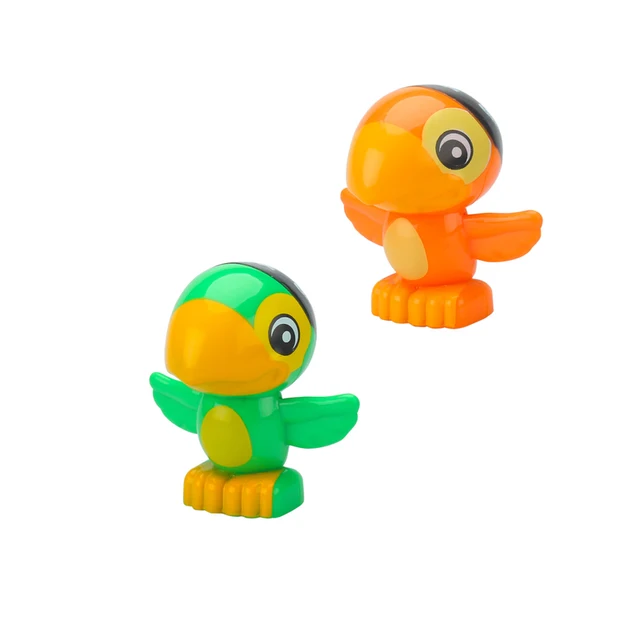 Zoo Animals Series Set Big Size Building Blocks Assemble Accessories Cute Birds Beasts Elephant Tiger Bricks Education Toys Kids Two parrots