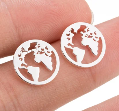 Starose 2pcs18G завод Лотос Луна Животное Собака уха ювелирные изделия серьги-гвоздики Спираль пирсинг для пупка пирсинга хрящей пирсинг серьги - Окраска металла: Maple