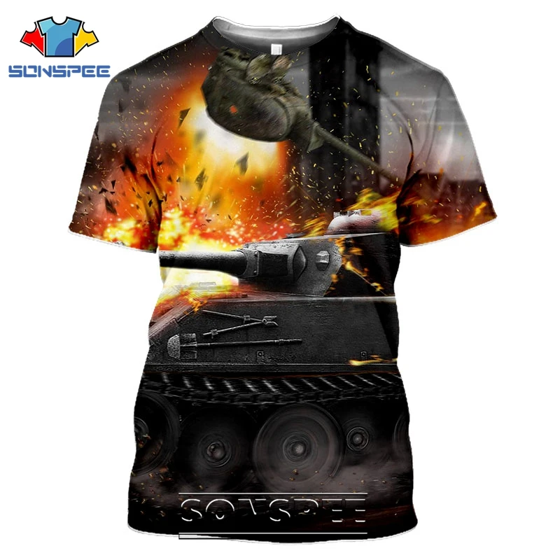 Футболка Мужская/Женская с 3D принтом World of Tanks Повседневная Уличная одежда в стиле