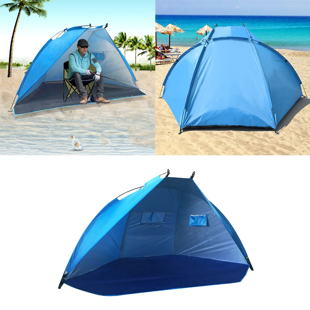 Portable Beach Tent Half-Open Waterproof Canopy Outdoor Garden Sport Fishing