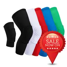 1 шт. наколенники рукав баскетбол волейбол соты скобки эластичные защитные наколенники шестерни пены коленной чашечки Поддержка Прямая поставка