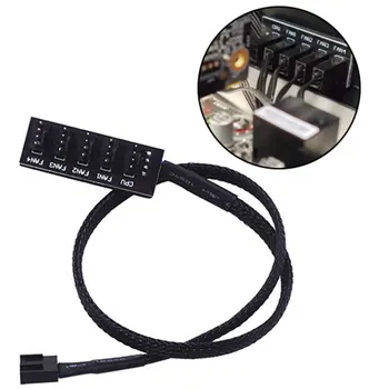 

5-port 4-pin PWM CPU Cooling Fan Power Cable Splitter Computer CPU Cooler Power Cord Adapter