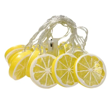 

1.5M 10Led Lemon LED String Light Warm White Garden Decor Lamp Christmas Holiday Party Lighting Kids Bedroom Nightlight