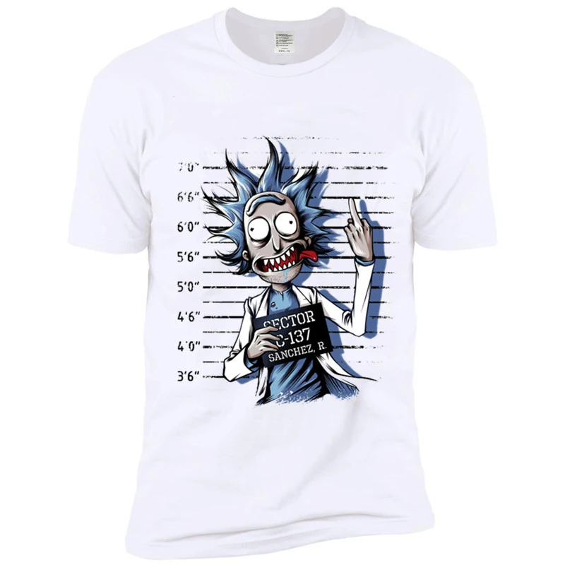 Мужская футболка Bad Rick, смешная, аниме, унисекс, повседневная, аниме, Морти, футболка, женская, хип-хоп, Swag, футболка