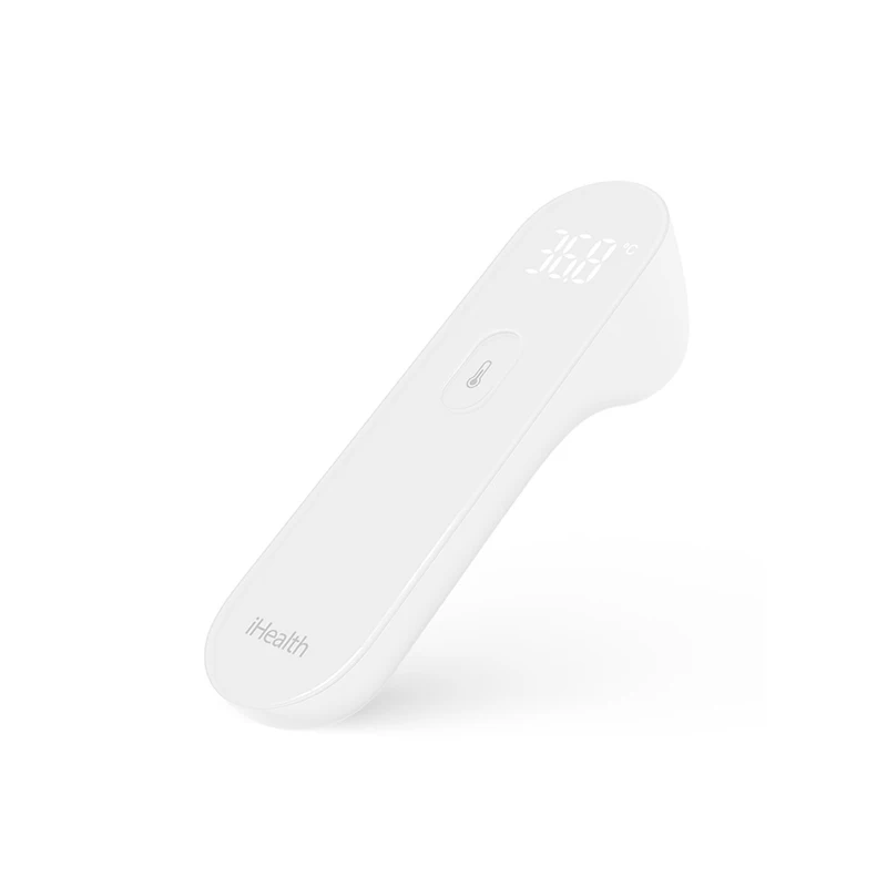 Белый XIAOMI MIJIA iHealth термометр электронный LED1S датчик скорости инфракрасный бесконтактный лоб градусник для взрослых младенцев бесконтактный термометр электронный градусник детский термометр - Цвет: Белый