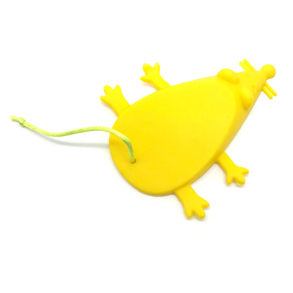 yellow Силиконовые дверные Стопперы в форме крысы из мультфильма, цветные дверные стопоры для защиты пальцев, безопасные дверные проемы для ухода за ребенком - Цвет: yellow