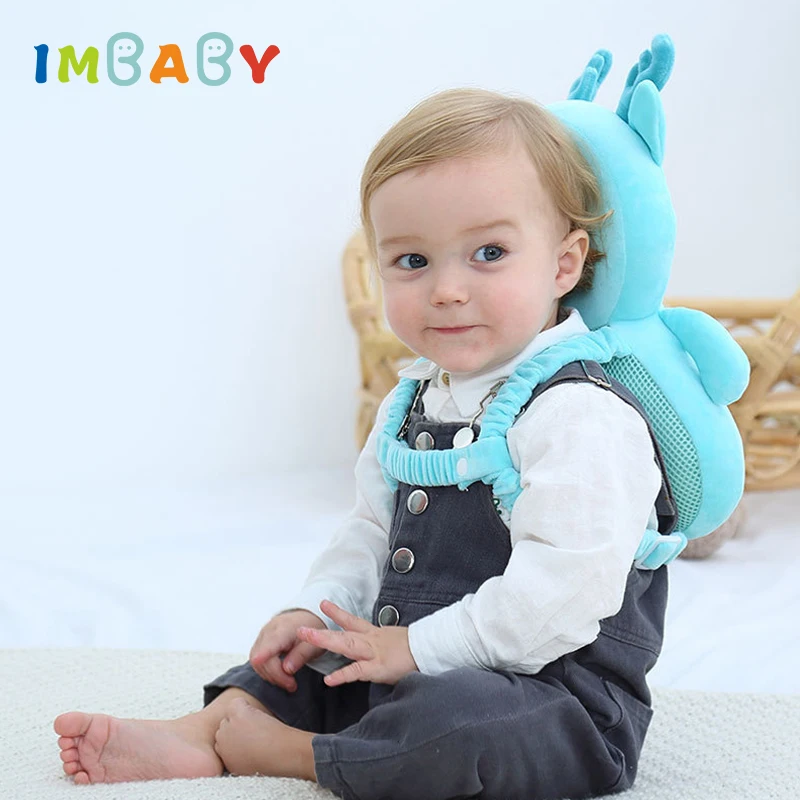 Подушка IMBABY для защиты головы ребенка детская комната Мультяшные животные