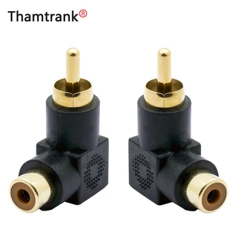 

Industrial 1Pc 90 Degree RCA Right Angle Connector Plug Adapters Male To Female M/F 90 Degree Elbow Adapter Audio