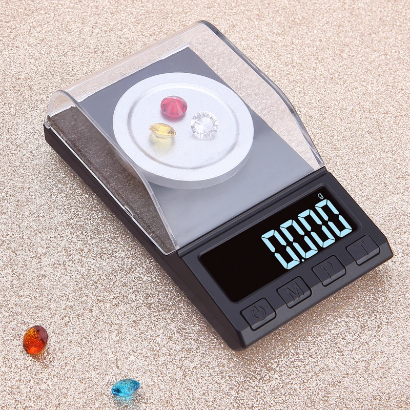 Digital Milligram Scale High Precision 0.001g Pocket Jewelry Gold Lab Carat Weigh Scales with Calibration Weights Tweezers | Инструменты