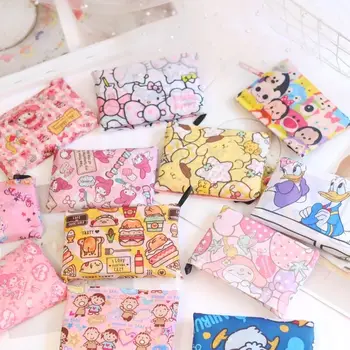 

Cartoon Cute my melody KT mickey girl heart folding increase environmental protection bag student portable handbag shoulder bag