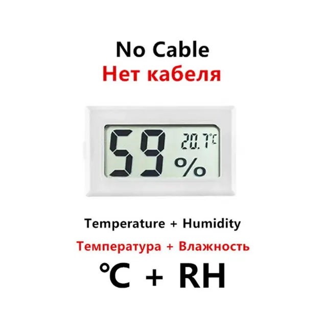 цифровой мини термометр с жк дисплеем комнатный удобный датчик фотография