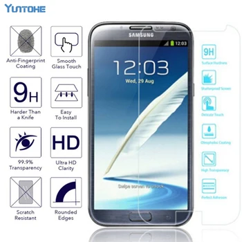 

100pcs Clear Front Phone Tempered Glass Screen Protector On For Samsung S4 S5 S6 S7 S8 Galaxy Note 2 3 4 5 8 9 Protective Film