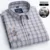 NEW 100% Cotton 7XL Striped Shirt For Mens Long Sleeve Casual Slim Fit Business Male Dress Shirts Thick Work Shirts Men Clothing 25