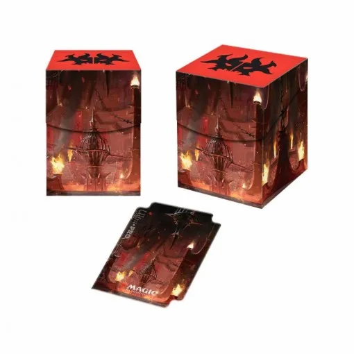 Синий Ультра Pro Deck Box Ravnica десять гильдий настольные игры карты TCG колода чехол для магических карт MGT/Pkm/YGO/сборные игры - Цвет: Синий