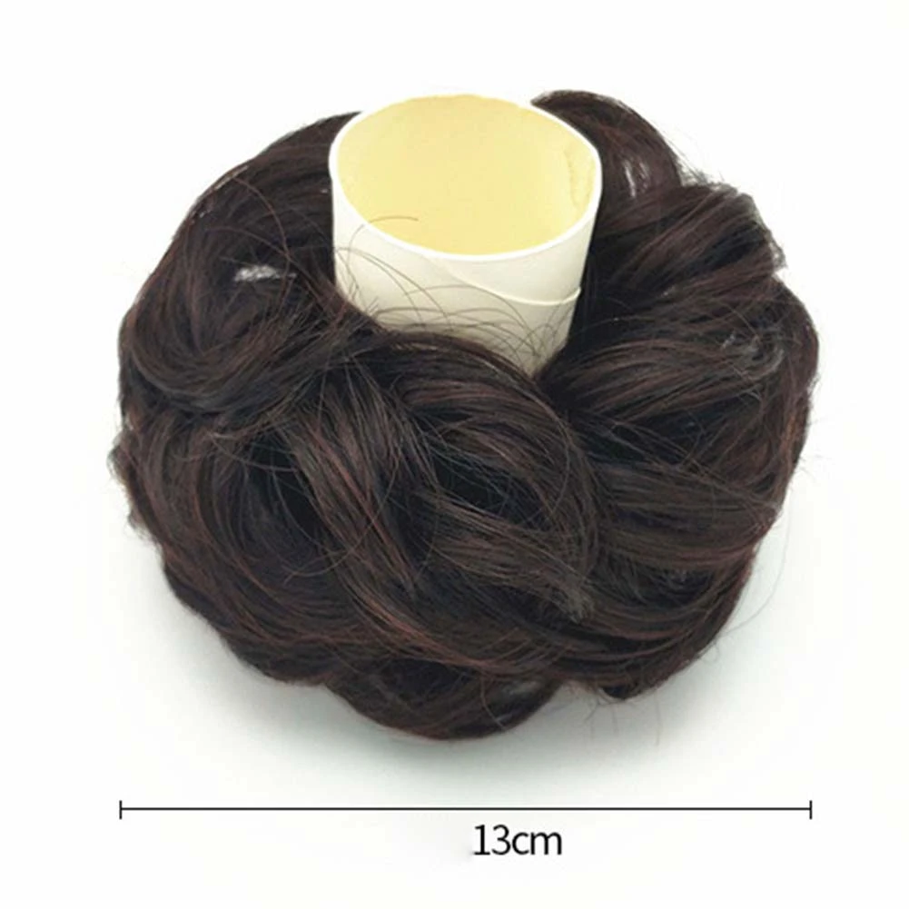 ladies headbands for short hair Women Elastic Hair Bun Ponytail Extension Messy Wavy Chignon Hairpiece Hair Styling Decor Accessory Headdress headwear Gift types of hair clips