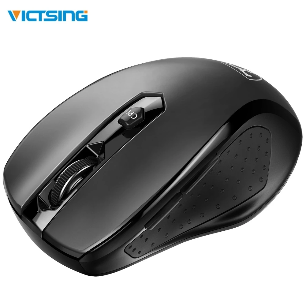 VicTsing TOP Wireless Mouse 3-Level DPI 6 Buttons Computer Comfortable Grip Ergonomic Gaming For Win 10/8/7/XP | Компьютеры и офис