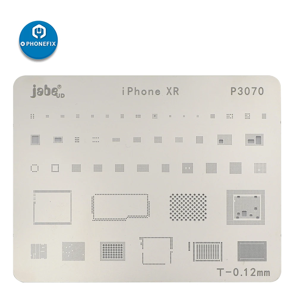 PHONEFIX 15 шт. телефон процессор NAND Flash BGA трафареты для iPhone 5 5S SE 6 6P 6S 6SP 7P 8 8P X XS XSMAX XR завод Оловянная пластина