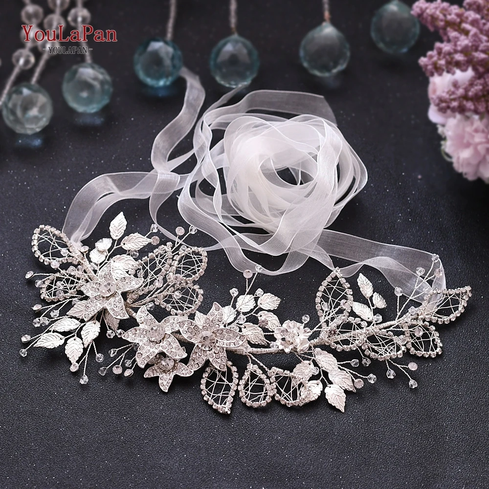 Ivory organza YouLaPan SH282 Стразы бриллиантовый пояс серебряный пояс для женского платья Пояс для подружек невесты пояс для женщин Блестящий ремень для платья - Цвет: Ivory organza