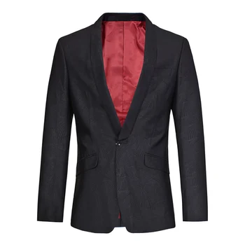 

Spring Fall Smart Casual Mens Male Printed One Button Slim It Blazer Coat , Autumn 2018 Coats and Blazers for Men Clothes