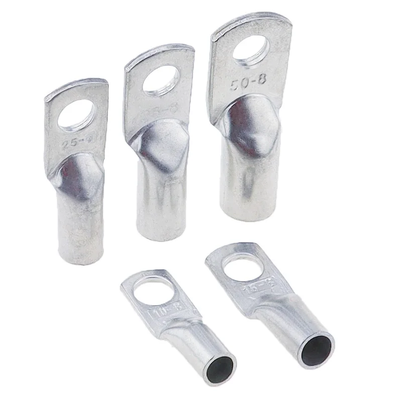 5PCS JG10-6/8 JG25/6/8/10 Terminal Cable Lug M8 M12 10mm2