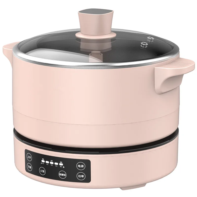 220V 4L Household Electric Hotpot Automatic Lift Hot Pot Maker Machine