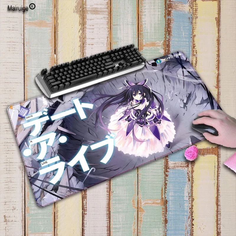  Date A live Anime Large Gaming Mouse Pad Lockedge Mouse Mat For Laptop Computer Keyboard Pad Desk P