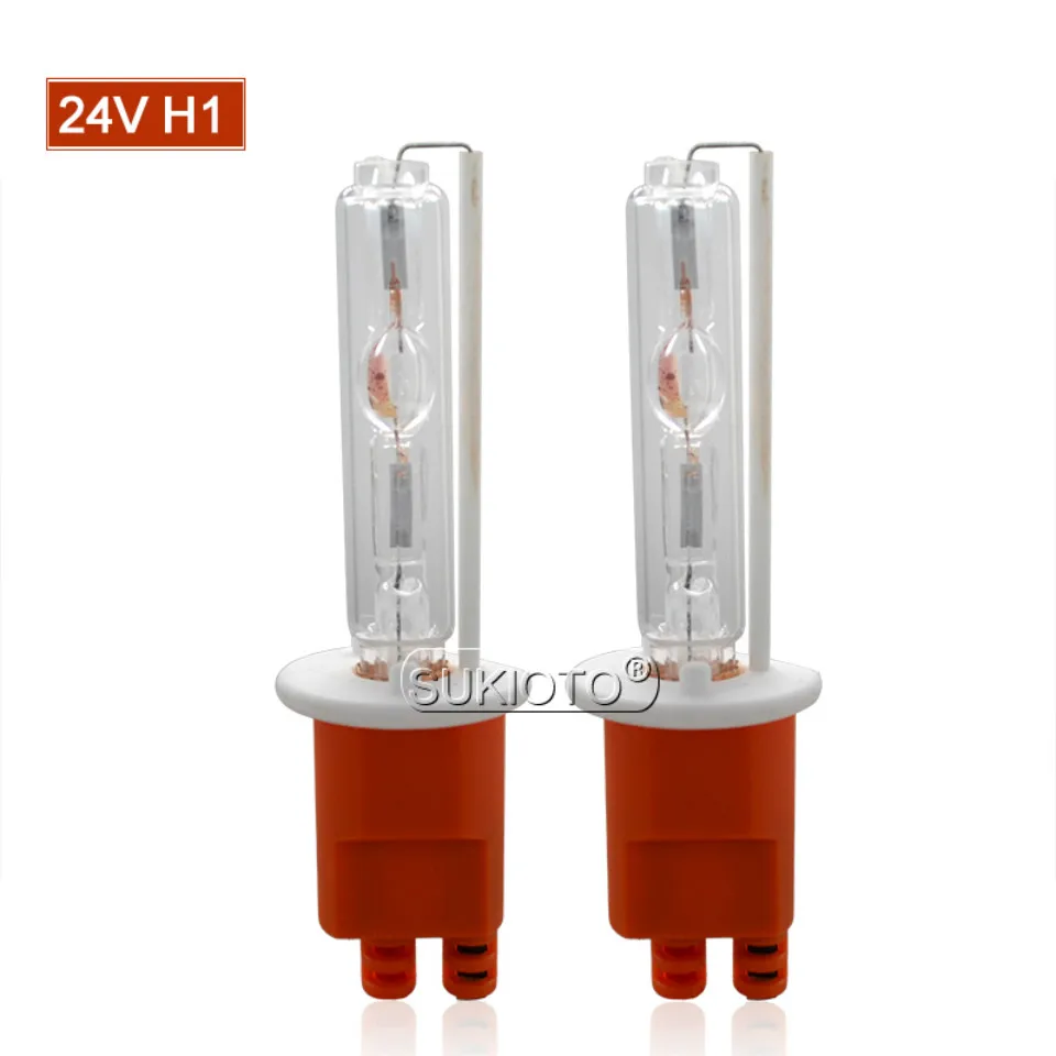 SUKIOTO 2PCS 24V 75W 100W 150W hid xenon bulb H7 5000K H1 H3 4300K 6000K Spare lamp replace high power bright car front lights (8)