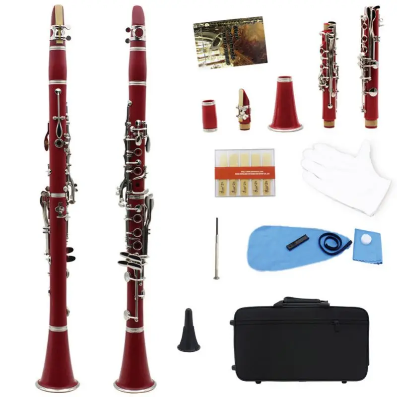 

Solid Color Musical Instrument 17 Key Drop B High Quality Practical And Durable Clarinet