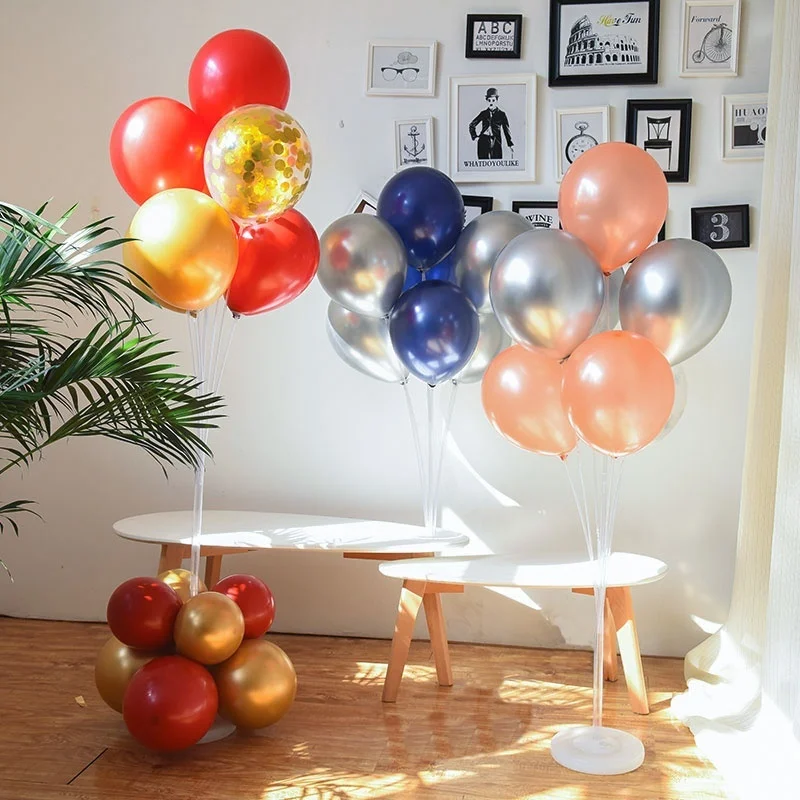  Balloons Stand Balloon Holder Column Confetti Balloon Baby Shower Kids Birthday Party Wedding Decor