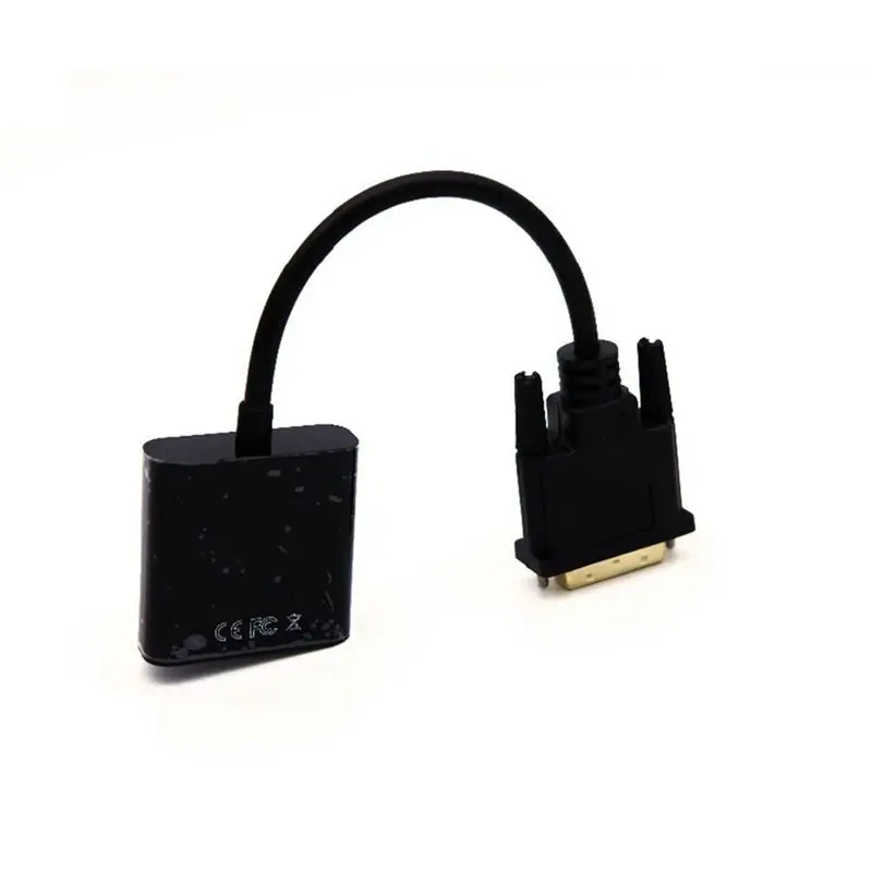 Адаптер DVI в VGA кабель переходник 1080P от 24 + 1 25 контактов штекер 15 гнездо