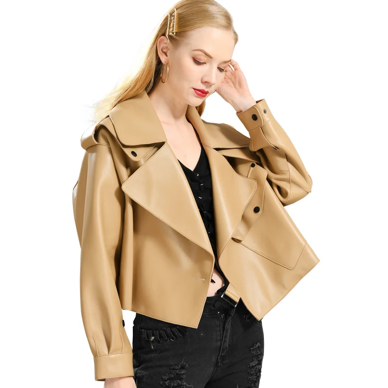 Coat Jacket Real-Sheepshin Women New-Fashion