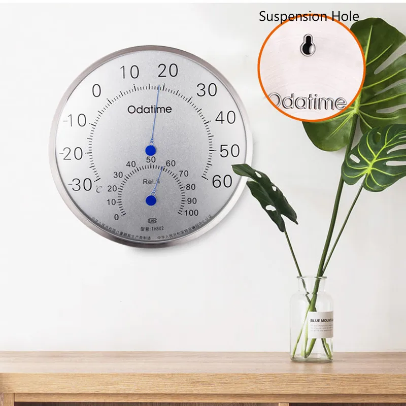 Гигрометр термометр из нержавеющей стали 25 см|Приборы для измерения температуры|