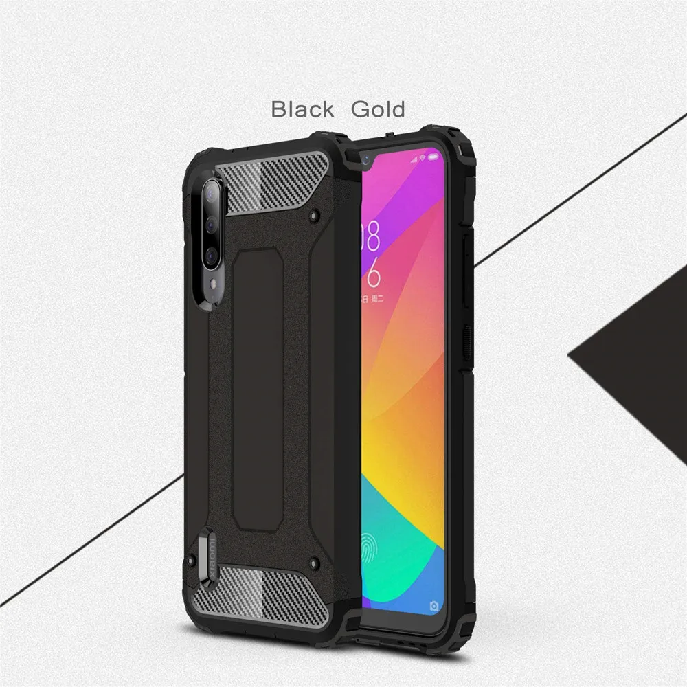 Black Case Роскошный защитный чехол для Xiaomi mi A3 противоударный силиконовый чехол mi a3 Xaomi Xiomi A3 CC9E case бампер чехол mia3 чехлы для телефона mi a3 чехол сяоми ми а3 чехлы ксиоми а3 бампер ми а3 чехол на миа3 - Цвет: Black Case