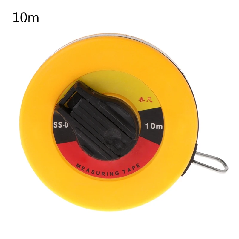 Fiber Measuring Tape 10/15/20/30m Hand-held Disc Flexible Ruler Wind Up Measure