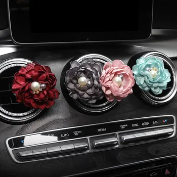 

Car Air Freshener Auto Perfumed Flower Car Air Freshener Perfumes Flower Pearl Women Perfume For Car-Styling Girls