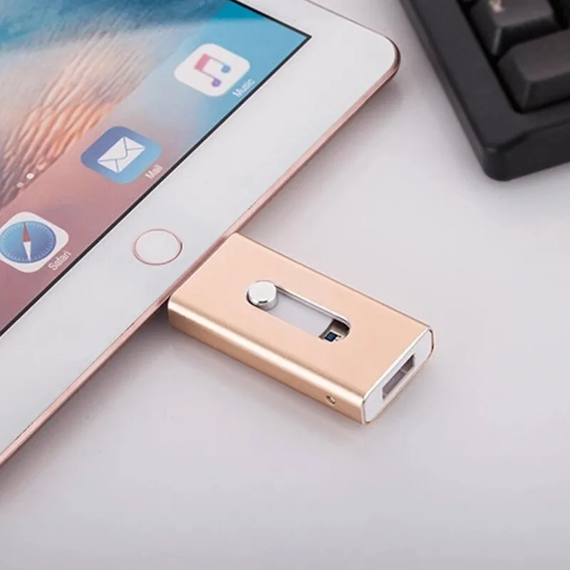 OTG USB флэш-накопитель USB2.0 для iPhone/iPad/IOS/Android/PC 64 ГБ 32 ГБ 16 ГБ 128 ГБ флеш-накопитель 3 в 1 высокоскоростной Флешка USB C micro usb ФЛЕШКА type c usb
