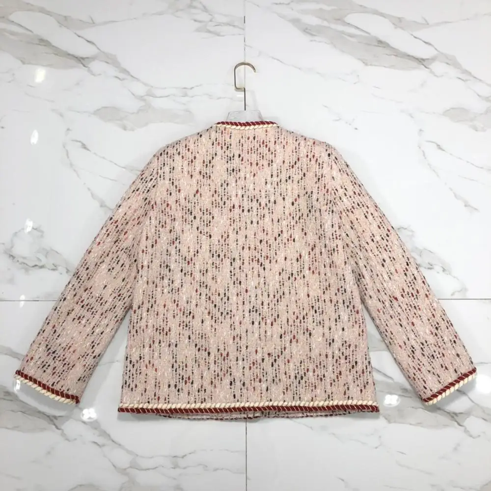 Новинка, весенний Блейзер, обычная версия, модный дизайн, светильник, розовый цвет, блейзер для женщин и женщин